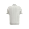 Brunello Cucinelli Gray Cotton Polo Shirt