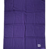 Dolce & Gabbana Purple Lace Stole Cotton Wrap Shawl Scarf