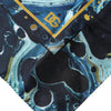 Dolce & Gabbana Multicolor Marble Square Foulard Scarf