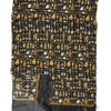 Dolce & Gabbana Black Jazz Club Print Neck Wrap Shawl Scarf