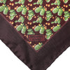 Dolce & Gabbana Brown Cactus Print Square Handkerchief Scarf