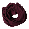 Dolce & Gabbana Maroon Cashmere Fringes Neck Wrap Shawl Scarf