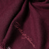 Dolce & Gabbana Maroon Cashmere Fringes Neck Wrap Shawl Scarf