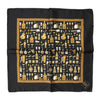 Dolce & Gabbana Black Jazz Club Square Handkerchief Scarf