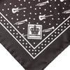 Dolce & Gabbana Black Guitar Trumpet Men Handkerchief Scarf