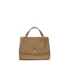 Zanellato Brown Calf Leather Bos Taurus Shoulder Bag