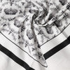 Dolce & Gabbana White Crown Cotton Men Square Foulard Scarf