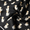 Dolce & Gabbana Black Dog Print Square Handkerchief Scarf