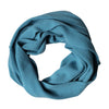 Dolce & Gabbana Blue Cashmere Knit Neck Wrap Shawl Scarf