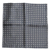 Dolce & Gabbana Blue Patterned Silk Square Handkerchief Scarf