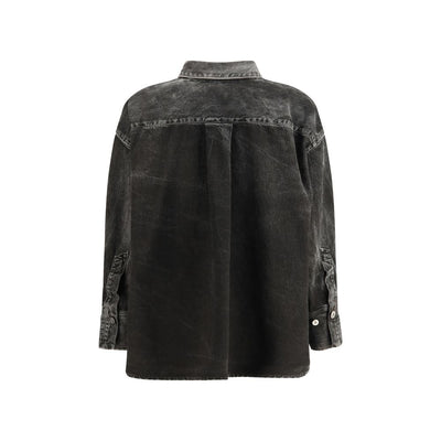 The Attico Black Denim Shirt