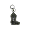 Ganni Black Recycled Leather Keychain