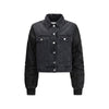 Ganni Black Cotton Denim Jacket