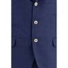 Brunello Cucinelli Blue Fleece Wool Two-Piece Suit