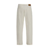 Brunello Cucinelli White Cotton Straight-Leg Jeans