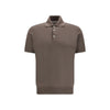 Brunello Cucinelli Brown Cotton Polo Shirt
