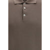 Brunello Cucinelli Brown Cotton Polo Shirt