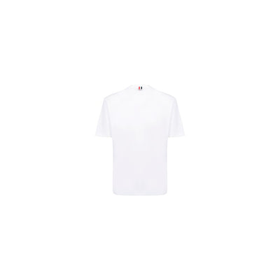 Thom Browne White Cotton T-Shirt