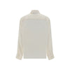 Fendi White Silk Pattern Shirt