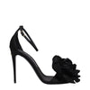 Dolce & Gabbana Black Satin Stiletto Heel Sandals