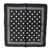 Dolce & Gabbana Black Polka Dot Square Handkerchief Scarf