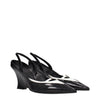 Givenchy Black Leather Wedge Sandals