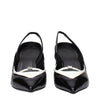 Givenchy Black Leather Wedge Sandals