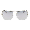 Emilio Pucci Silver Metal Sunglasses
