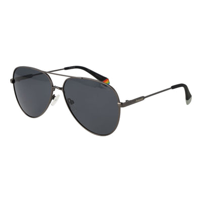 Polaroid Gray Metal Sunglasses