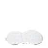 Dolce & Gabbana White Fabric Athletic Sneakers