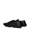 Dolce & Gabbana Black Leather Slip-On Loafers