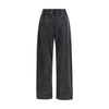Ganni Black Cotton Casual Pants