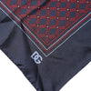 Dolce & Gabbana Blue Red Patterned Silk Square Foulard Scarf