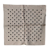 Dolce & Gabbana Brown Polka Dot Square Handkerchief Scarf