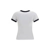 Ganni White Cotton T-Shirt