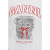 Ganni White Cotton T-Shirt