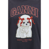 Ganni Black Cotton Sweatshirt