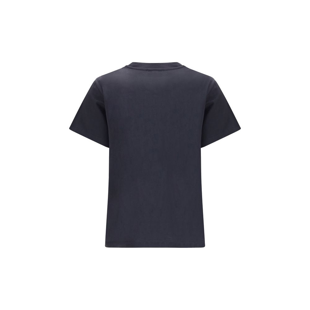 Ganni Black Cotton T-Shirt