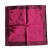 Dolce & Gabbana Maroon Silk Lace Stole Square Foulard Scarf