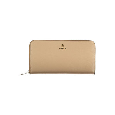 Furla Beige Leather Woman Wallet