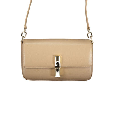 Furla Beige Leather Women Bag