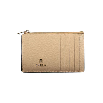 Furla Beige Leather Women Wallet