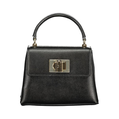 Furla Nero Leather Women Handbag