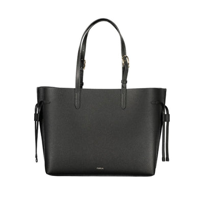 Furla Black Leather Women Handbag