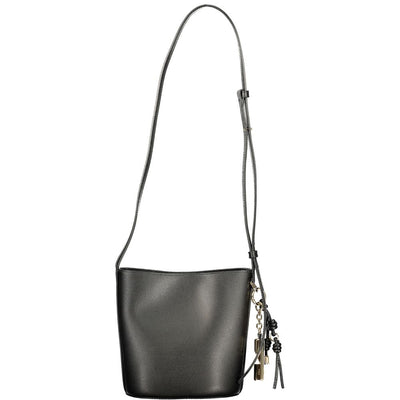 Furla Nero Leather Women Bucket Bag