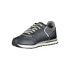 Gas Blue Polyurethane Men Sneaker