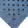 Dolce & Gabbana Blue Polka Dot Square Handkerchief Scarf