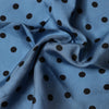 Dolce & Gabbana Blue Polka Dot Square Handkerchief Scarf
