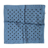Dolce & Gabbana Blue Polka Dot Square Handkerchief Scarf