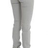 Costume National Pants Gray Cotton Blend Super Slim Fit Jeans